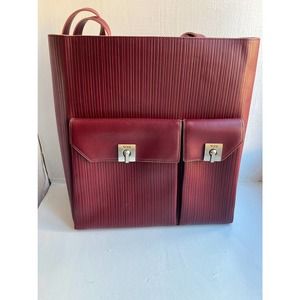 TUMI Newport Collection Claret Tall Tote